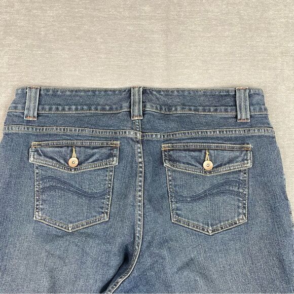 Lee Natural Bootcut Fits Just Below The Waist Denim Jeans Women’s  18W Petite - Picture 10 of 10